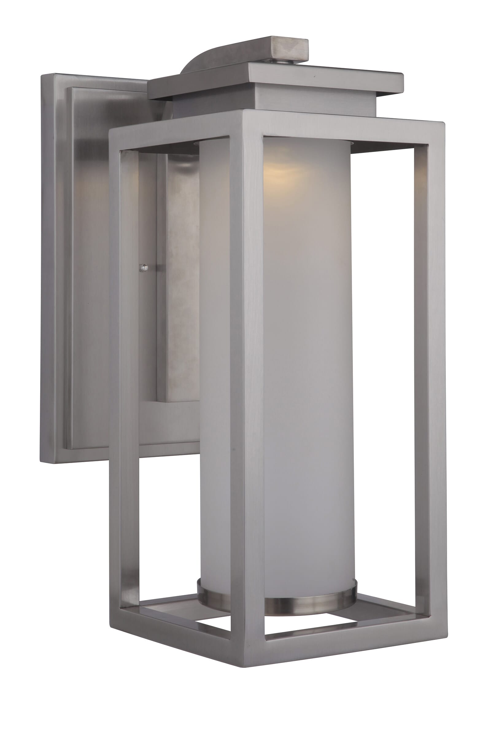 Stainless Steel LED Wall Lantern from the Vailridge Collection