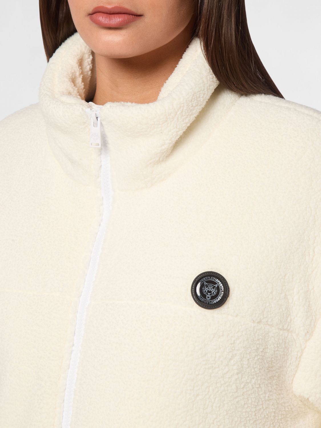 Sherpa puffer jacket - Neutrals