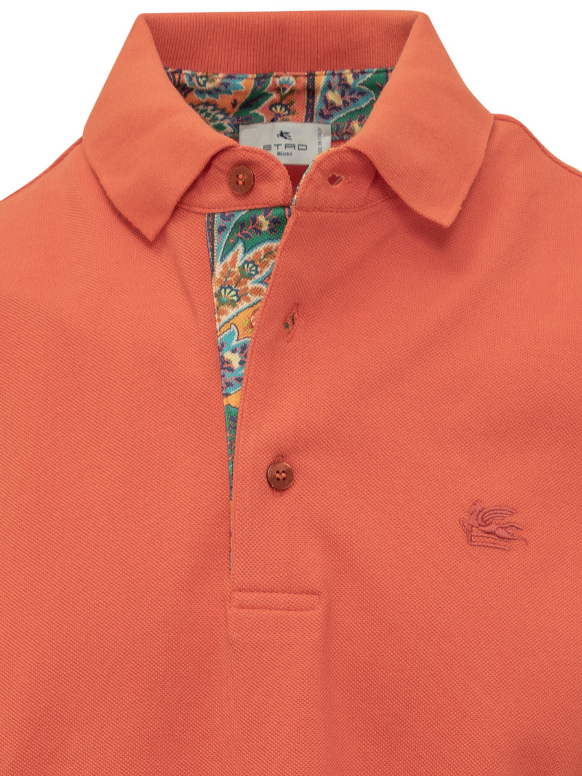 Etro - polo shirt short sleeves ribbed collar