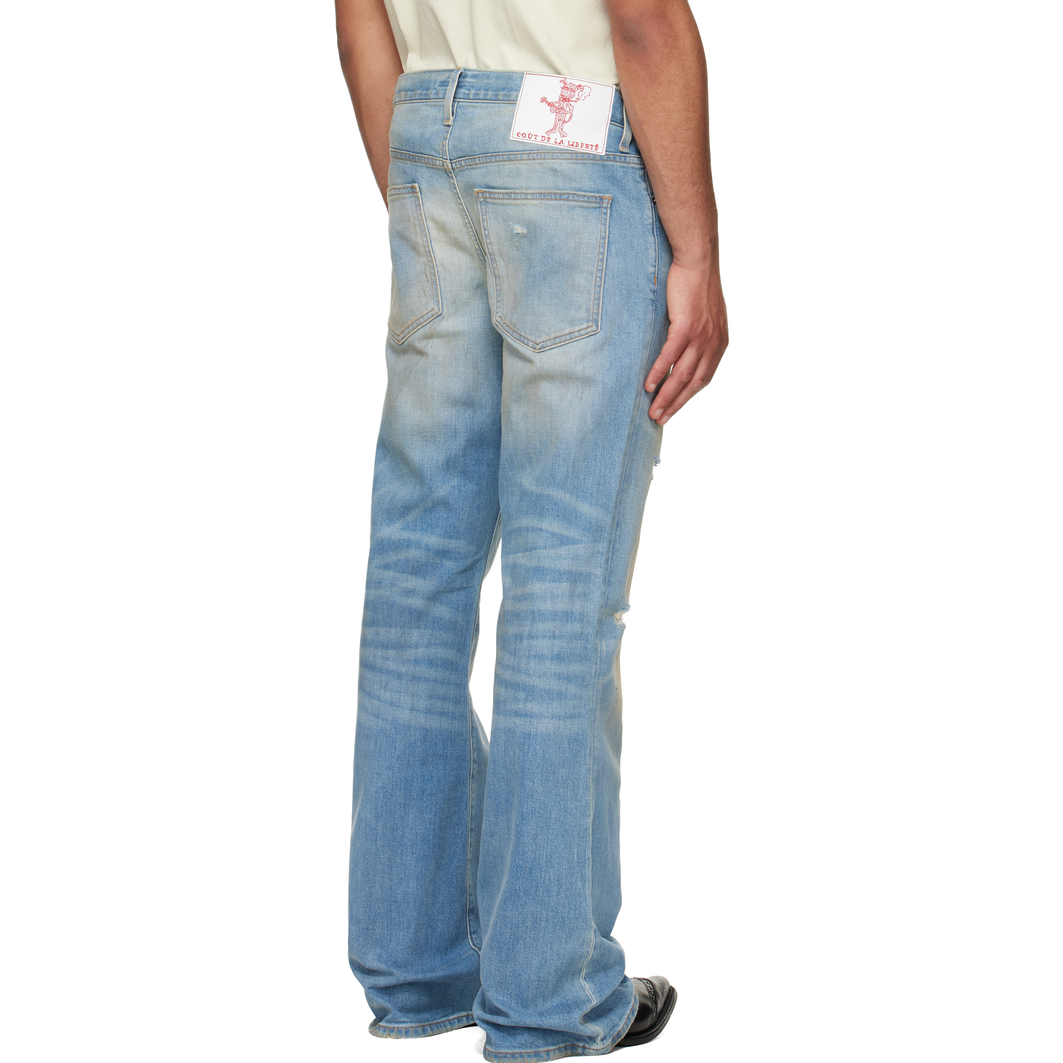 Blue Jimmy Sioux Stretch Flare Jeans