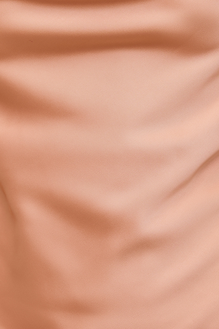 Camila Satin Blouse - Orange - Women Clothing