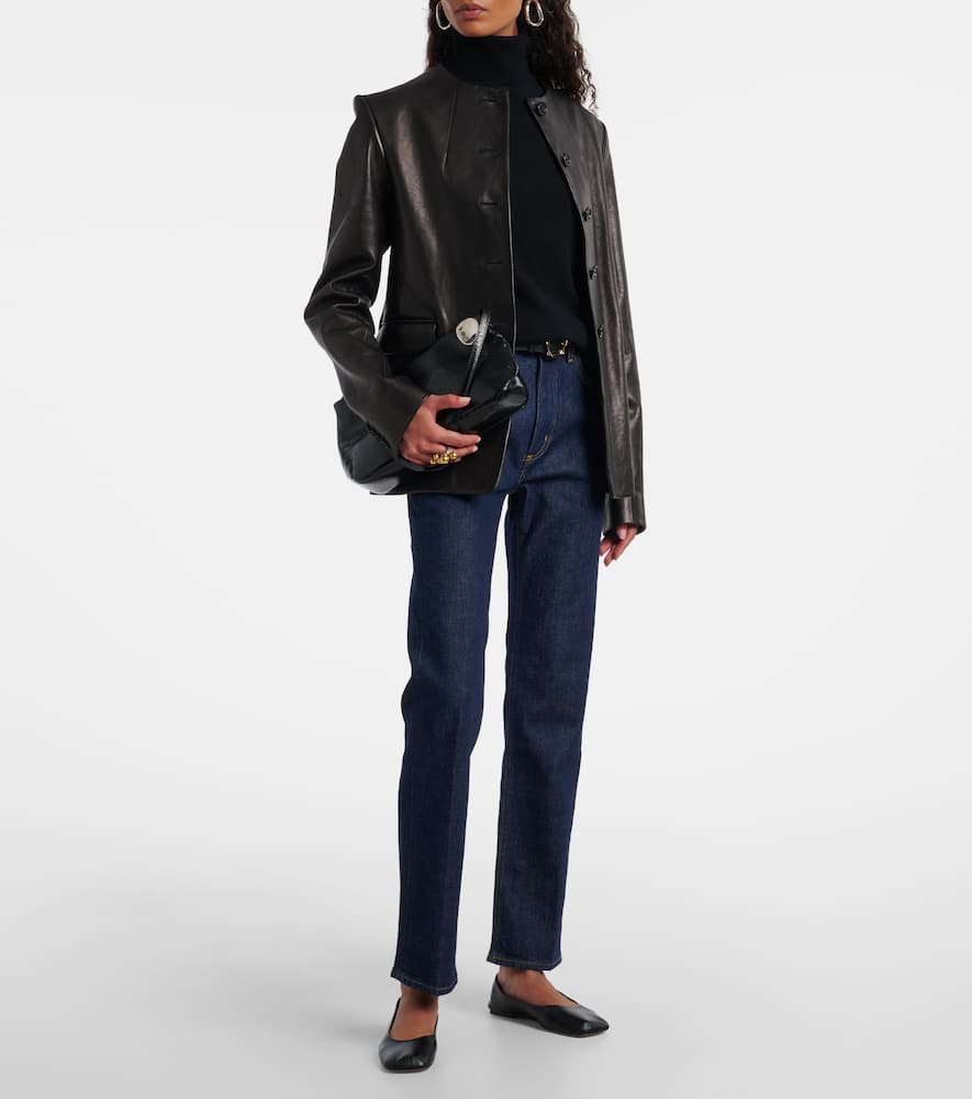 Zurie high-rise straight jeans