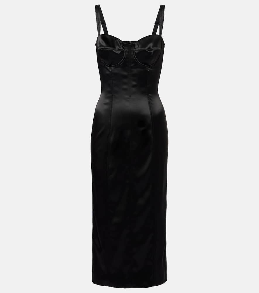 Satin bustier dress