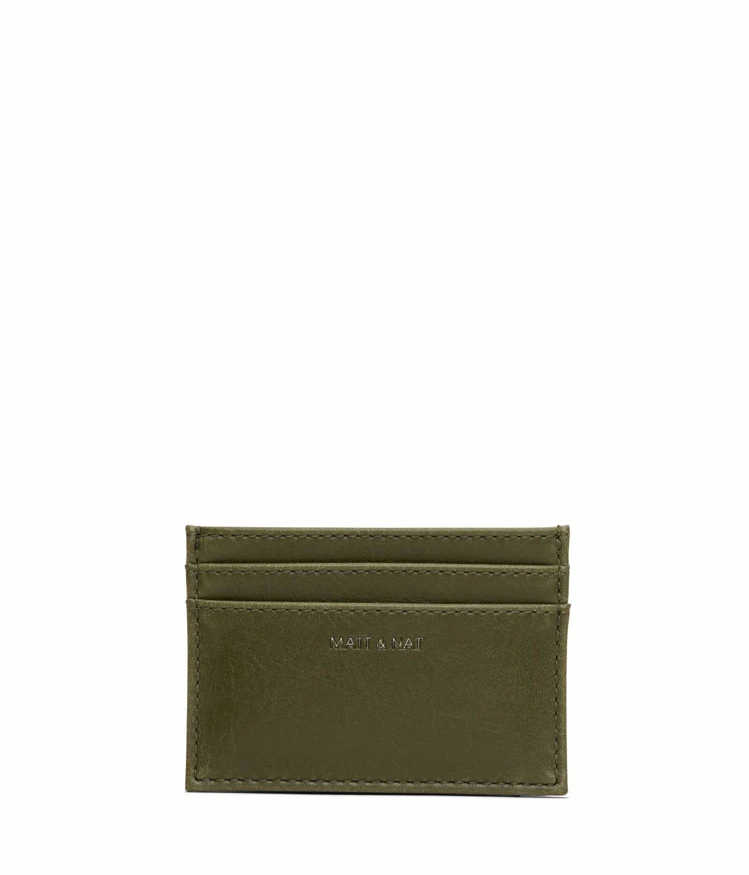 Women's Max Vintage Vegan Card Holder In Olive