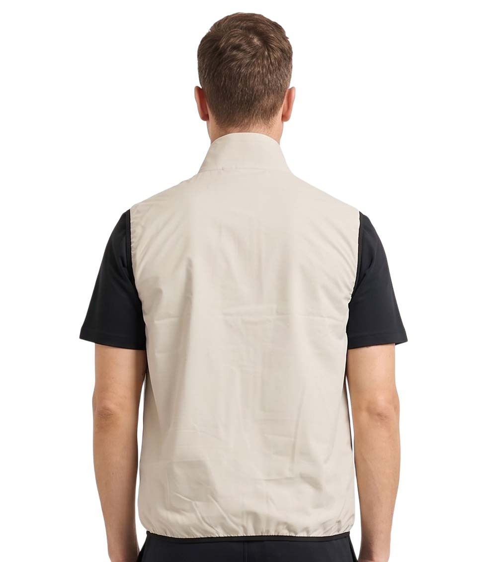 Beige Sleeveless Jacket