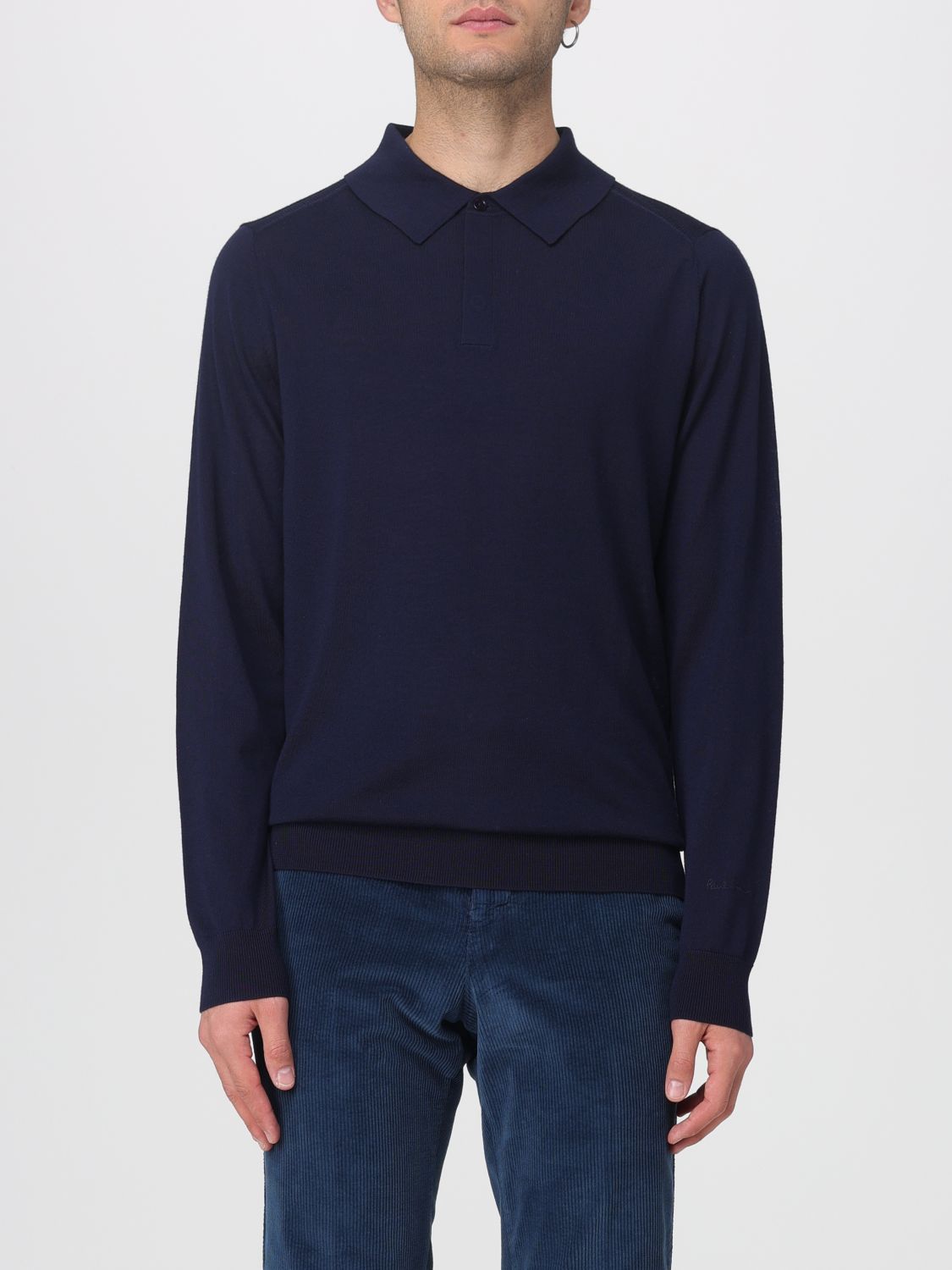 Polo Shirt Men color Blue