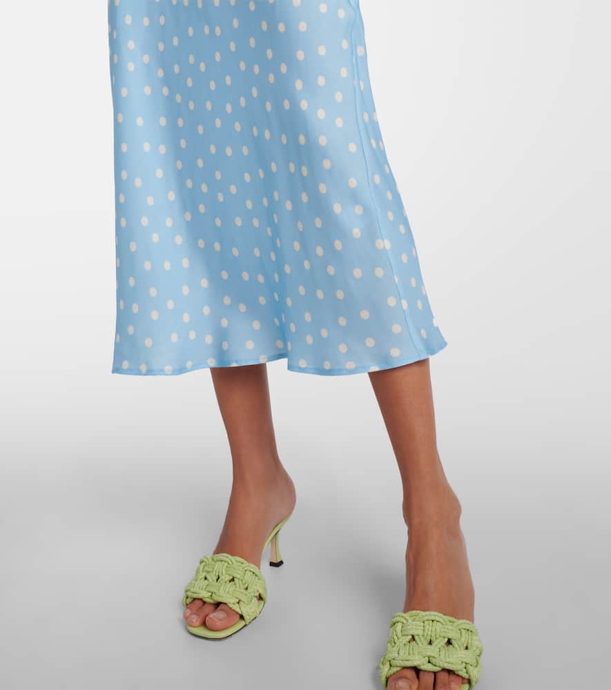 Ardith polka-dot midi skirt