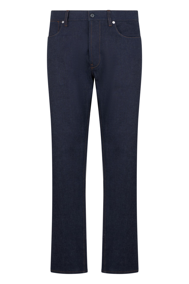 Navy Blue Straight Jeans