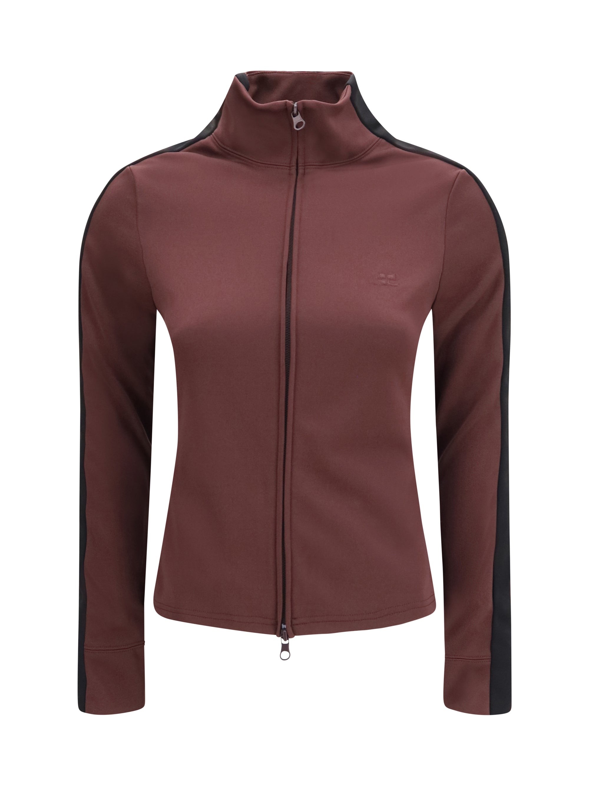 Bicolor Tracksuit Sweatshirt — Red