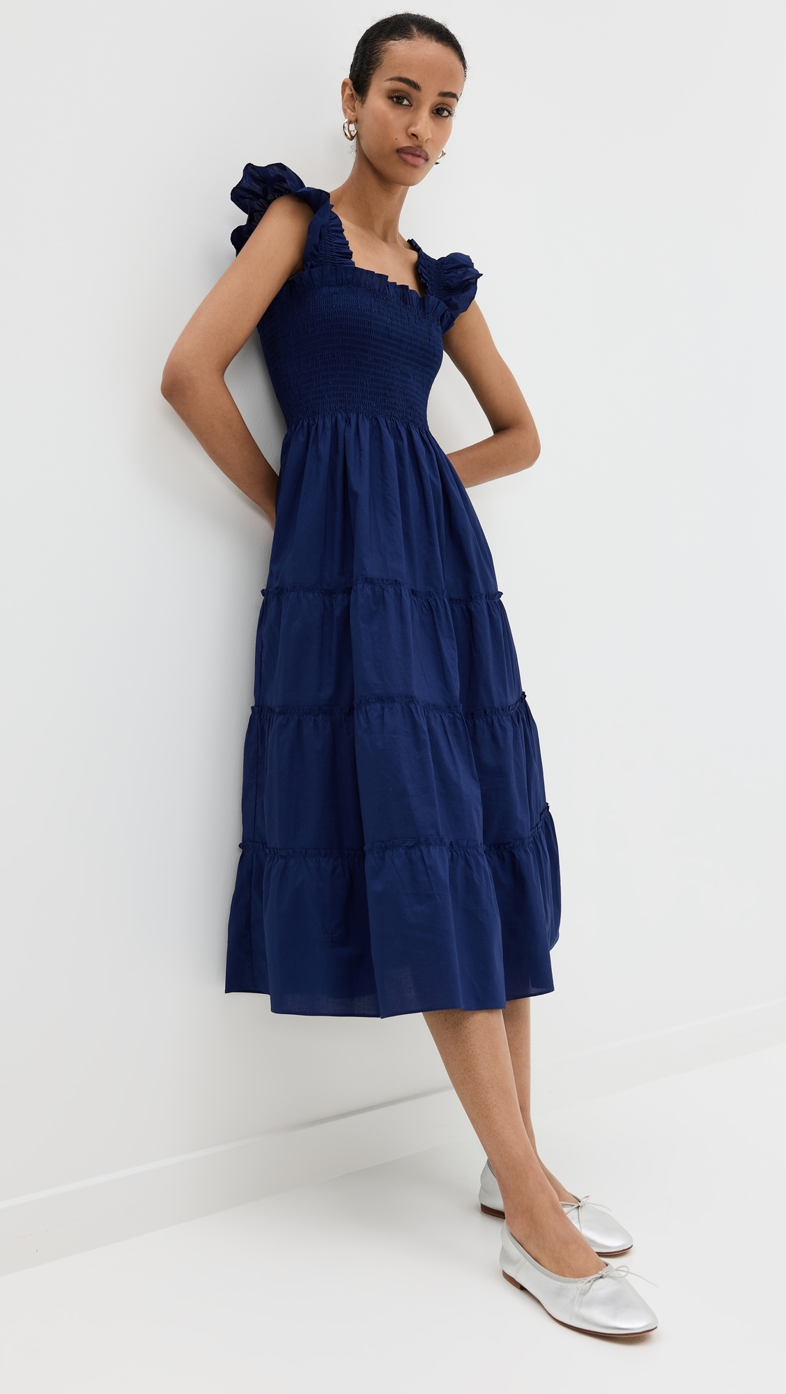 The Ellie Cotton Nap Dress Navy