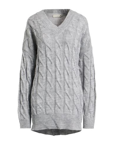 Woman Mini dress Light grey Size ONESIZE Acrylic, Wool, Viscose, Alpaca wool