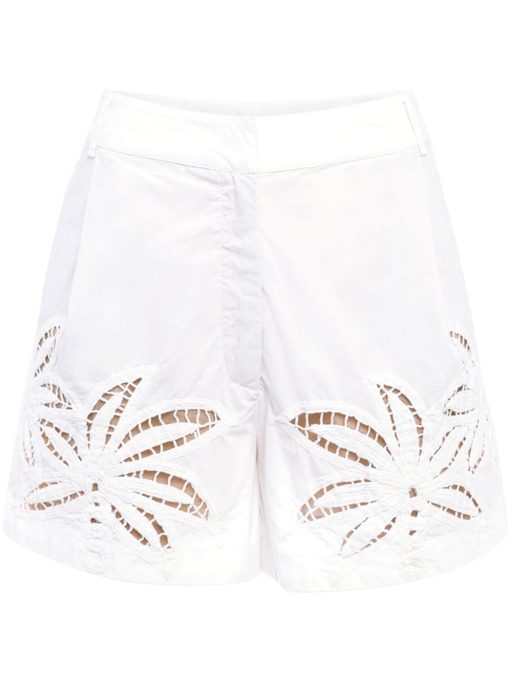 Lani cotton mini shorts - White