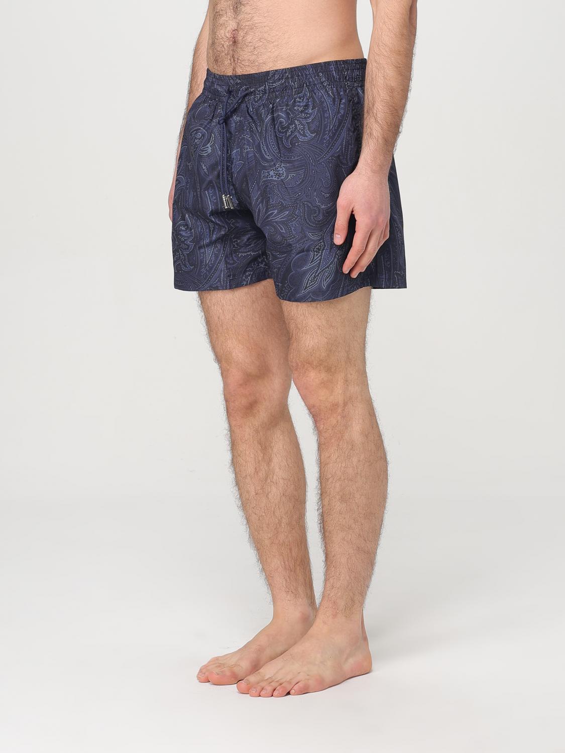 Paisley-print swim shorts - Blue