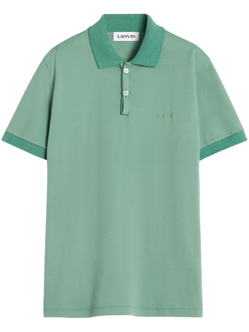 Cotton polo shirt - Black
