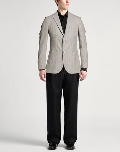 Man Blazer Light grey Size 36 Virgin Wool
