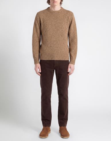 Man Sweater Camel Size 40 Wool, Polyamide, Viscose