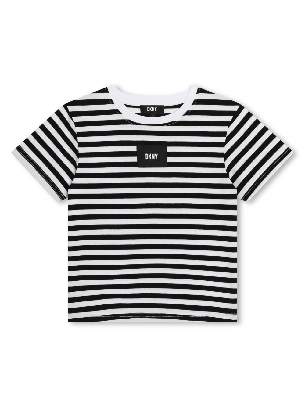 Stripe-print cotton T-shirt - White