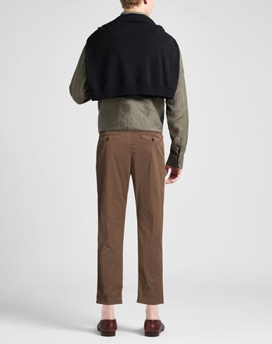 Man Pants Brown Size 34 Cotton, Elastane