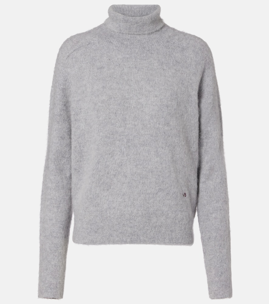 Wool-blend turtleneck sweater