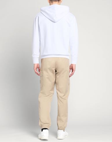 Man Sweatshirt White Size M Cotton, Elastane