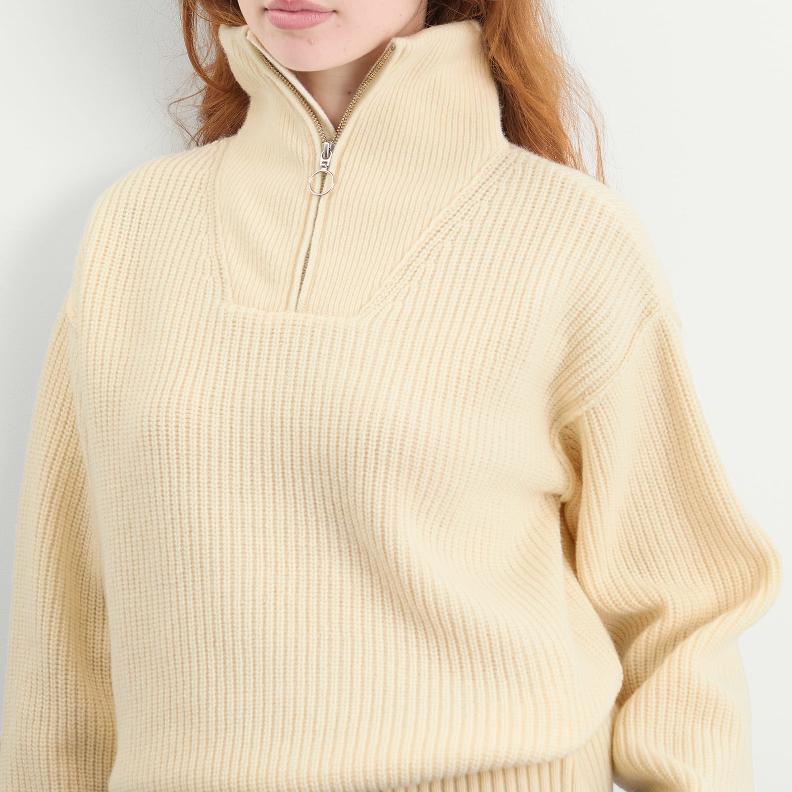 Women's Fly Deck Zip Jumper Off White