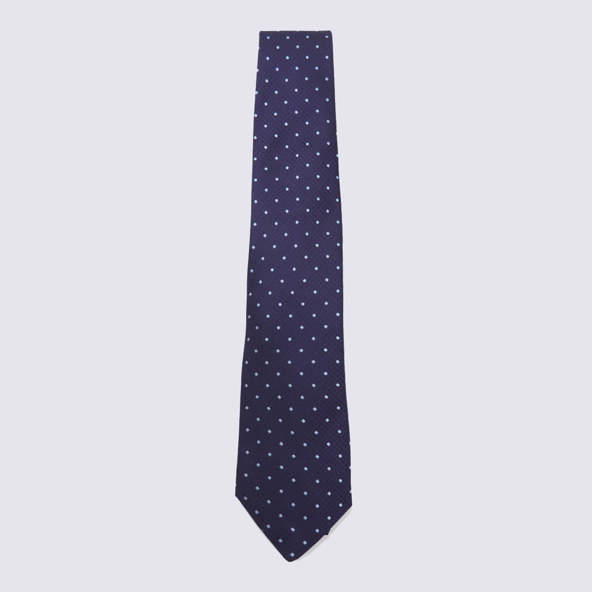 Diamond-pattern tie - Blue
