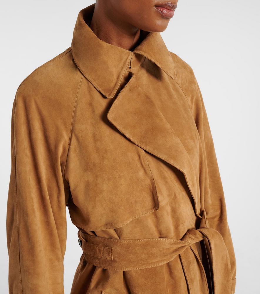 Ramona suede trench coat