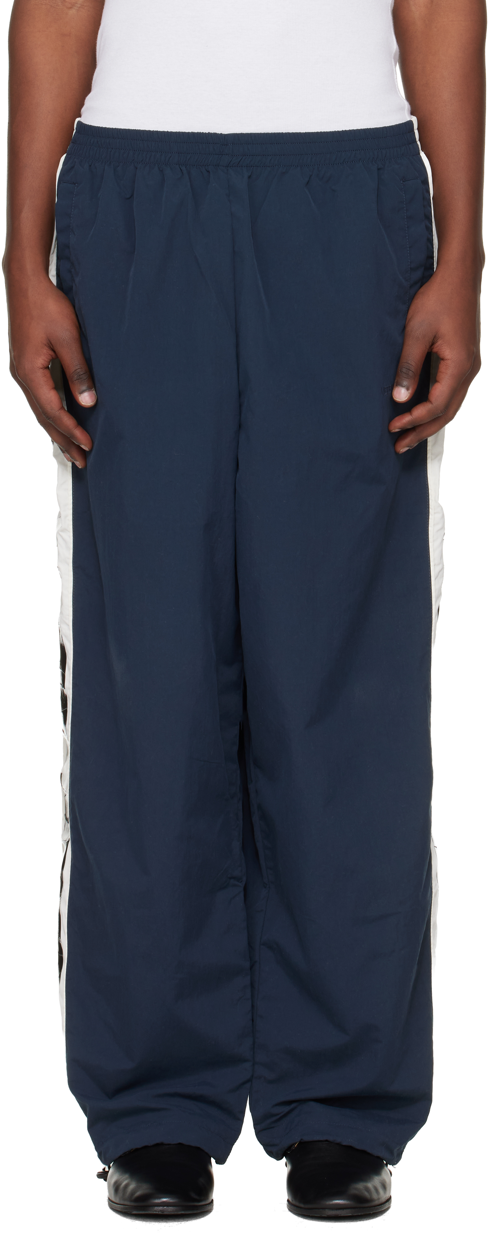 Navy Taped Track Pants