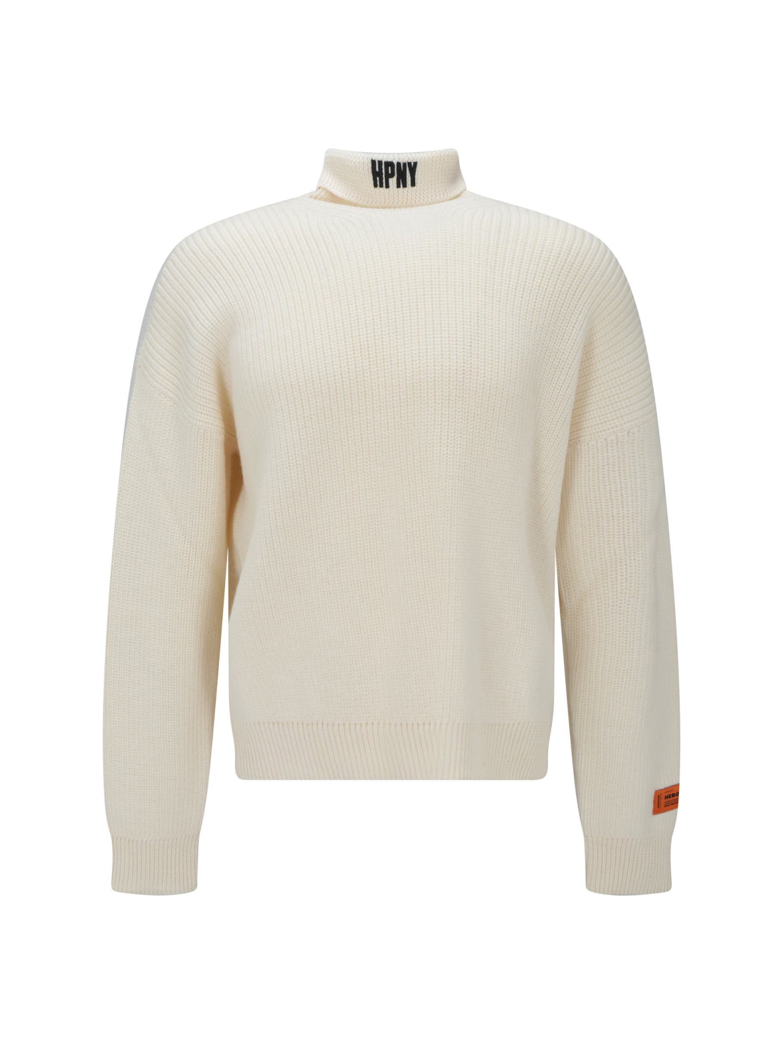 HPNY roll-neck wool jumper - White