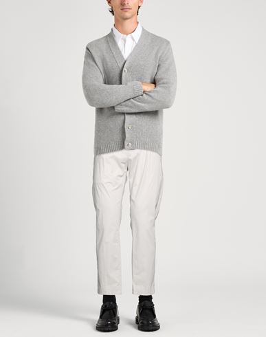 Man Pants Ivory Size 36 Cotton, Elastane