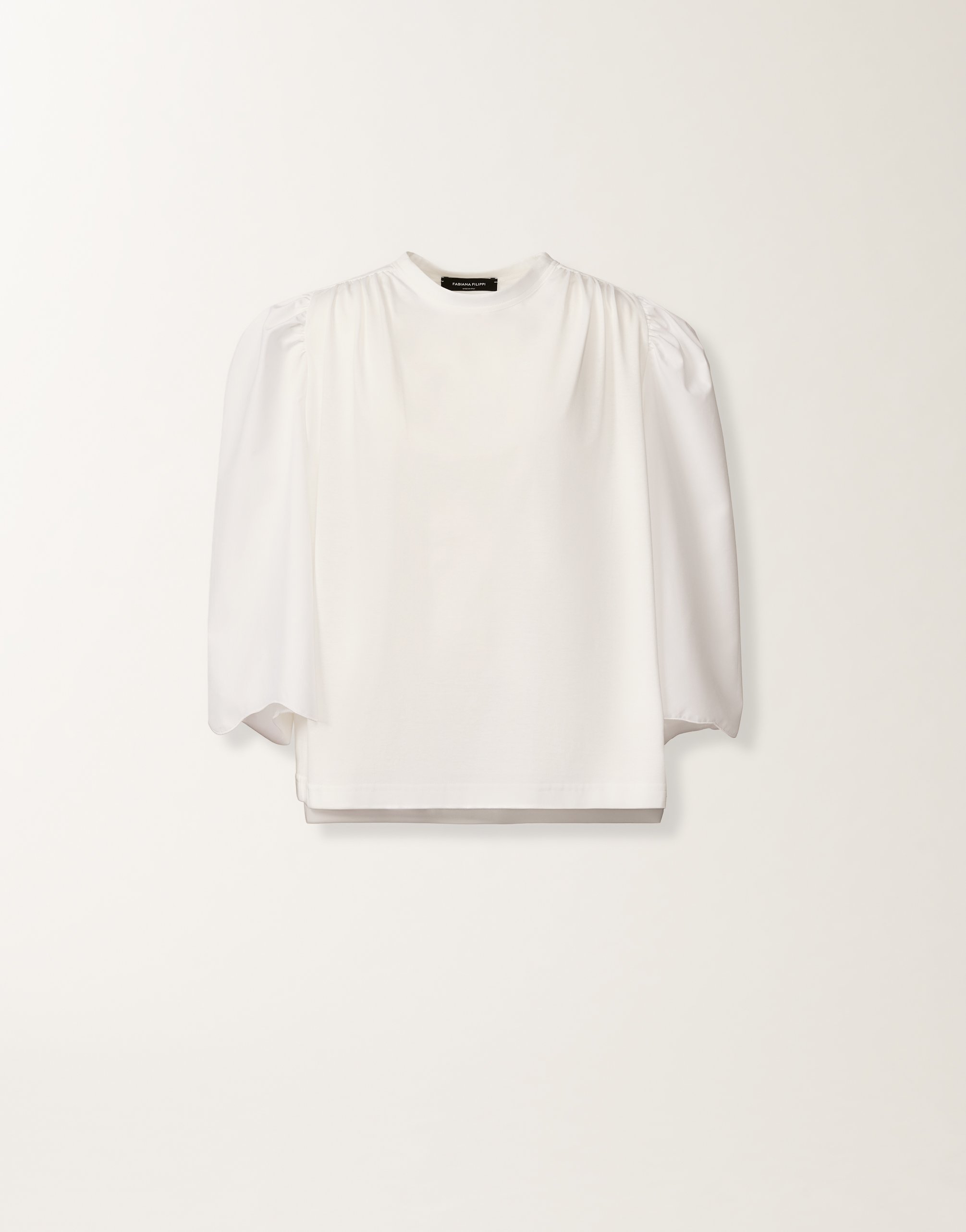 Optical white jersey T-shirt