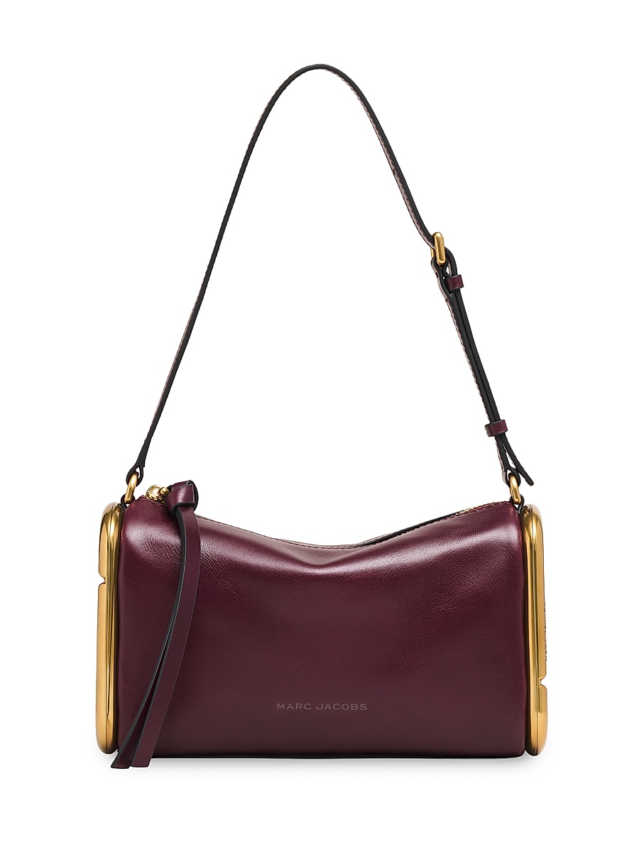 Women's The Juliette Small Leather Shoulder Bag - Dark Port