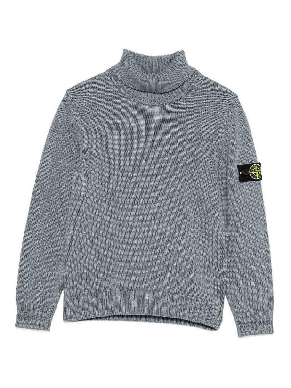 Turtleneck Sweater With Logo Patch