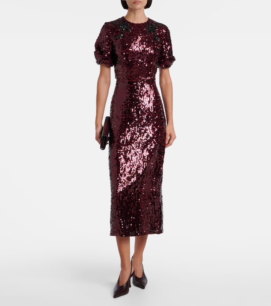 Sequined midi dress
