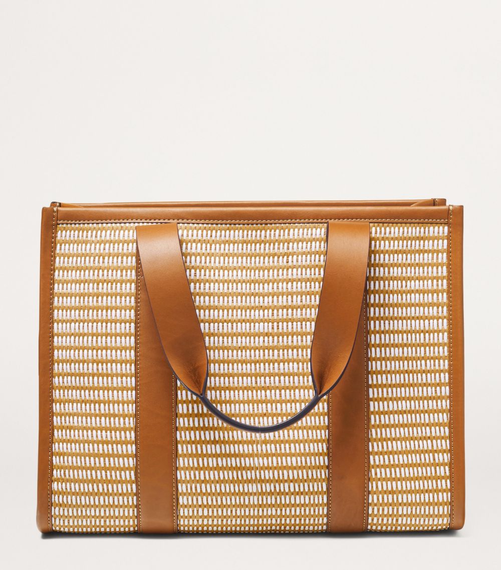 Small Raffia Henley Tote Bag
