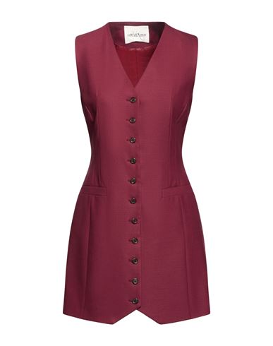 Woman Mini dress Garnet Size 4 Polyester, Virgin Wool, Elastane