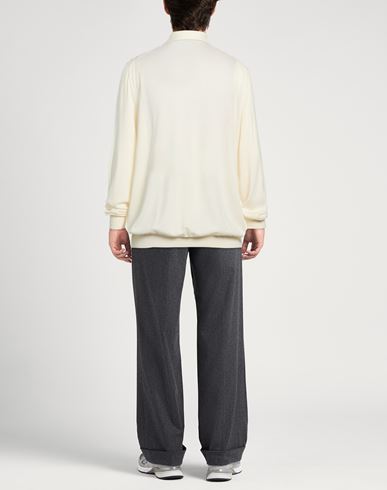 Man Sweater Cream Size 46 Virgin Wool