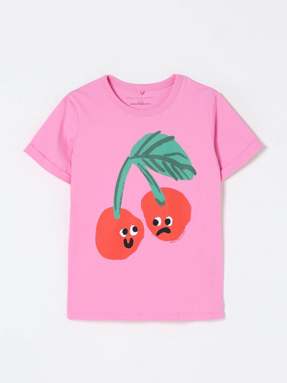 Cherry-print T-shirt - Pink