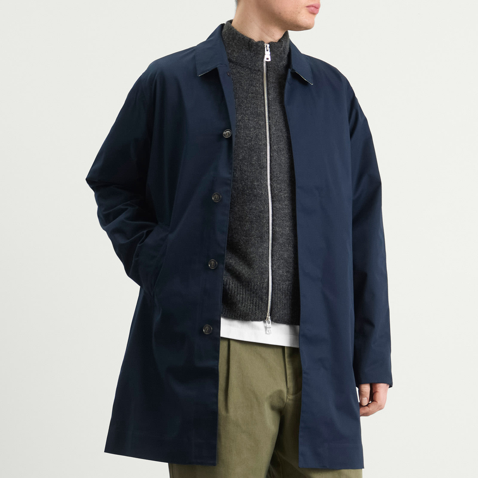 Men's Rokig Waterproof Jacket in Navy/Highland Loch