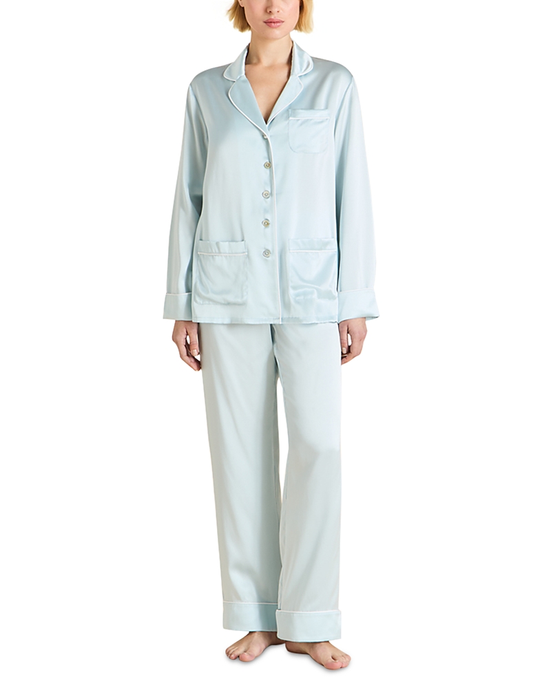 Silk Woven Long Pajama Set