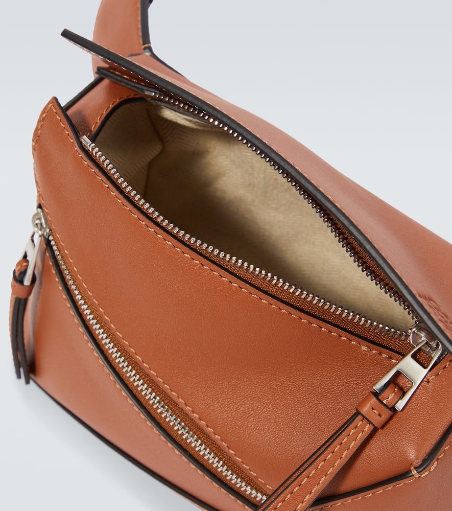 Puzzle Mini leather belt bag