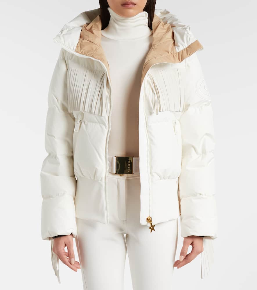 Marna fringed down ski jacket