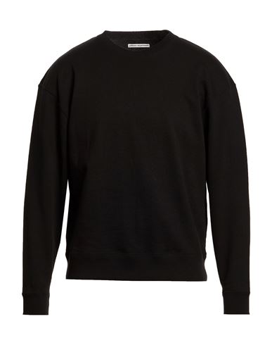 Man Sweatshirt Black Size 1 Cotton