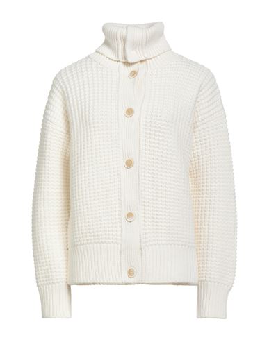 Woman Cardigan Ivory Size 8 Virgin Wool, Silk, Cashmere