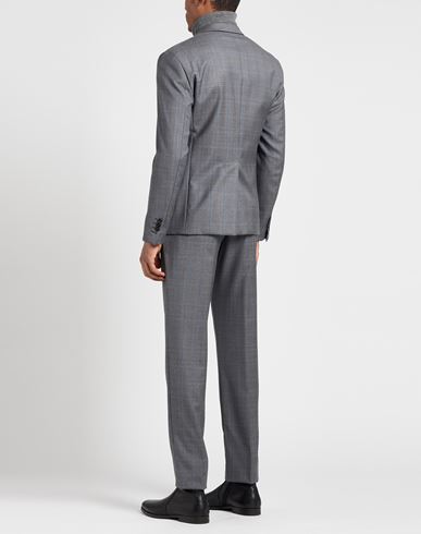 Man Suit Grey Size 38 Virgin Wool