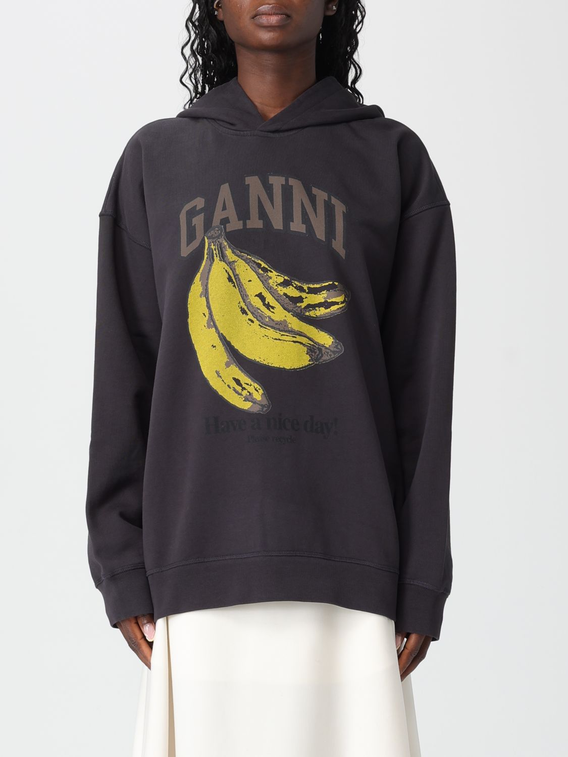 Sweatshirt Woman color Charcoal