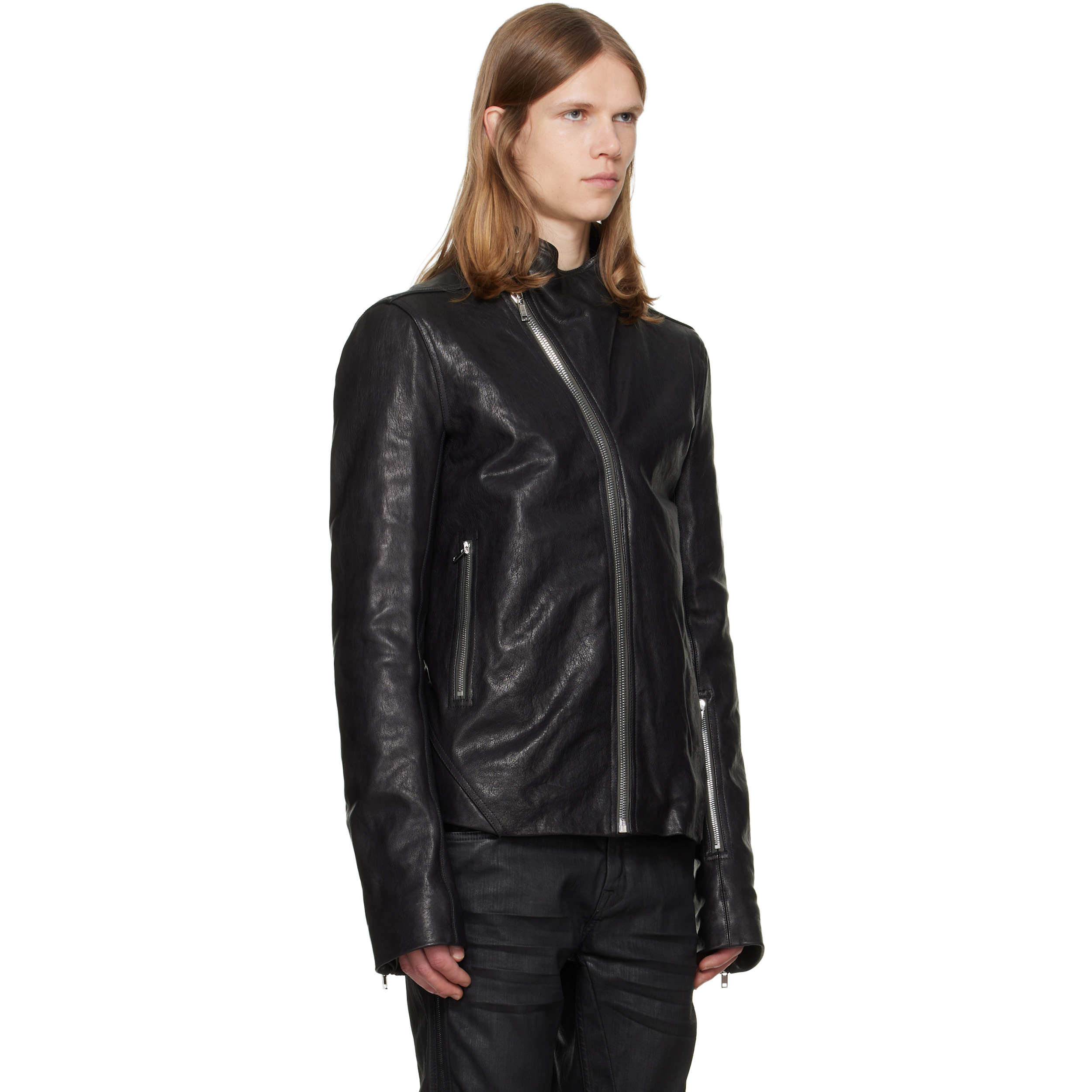Black Tower Release Leather Jacket