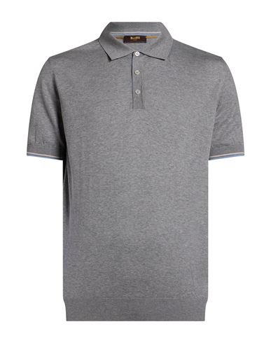 Man Polo shirt Grey Size 46 Cotton
