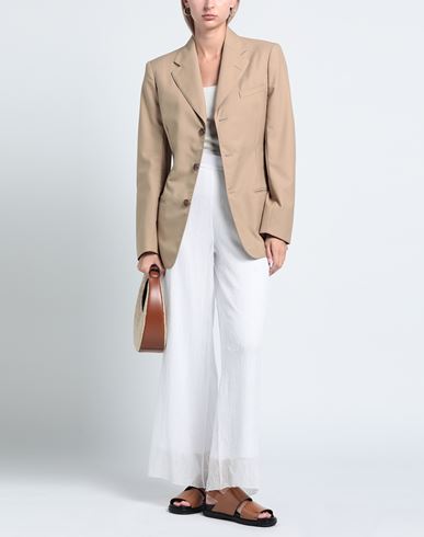 Woman Pants White Size 6 Polyester