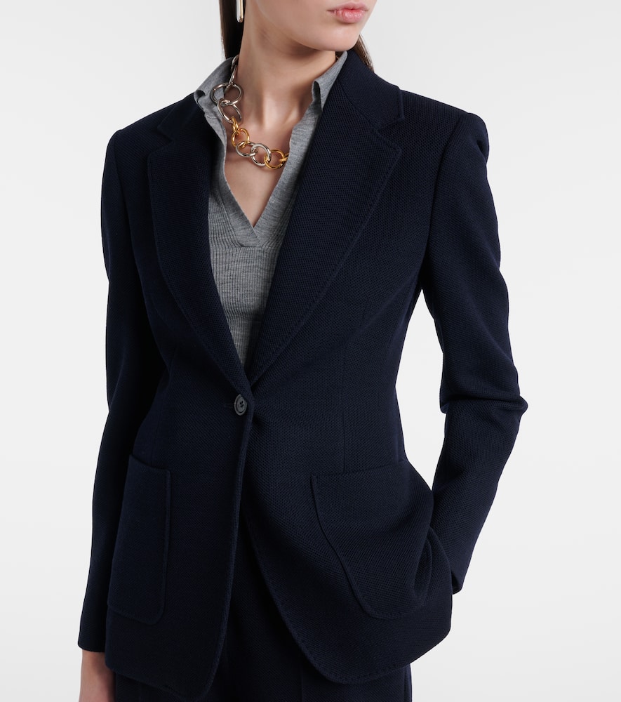 Utilita virgin wool jersey blazer